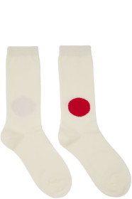 Blue Blue Japan - Chaussettes blanc cassé Japan Flag