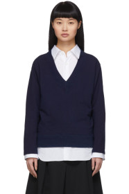 Blue Blue Japan - Indigo V-Neck Pullover