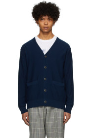 Blue Blue Japan - Cardigan bleu Big Circle