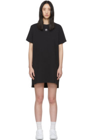 adidas Originals - 黑色 Trefoil 连衣裙