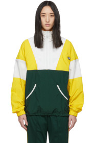 adidas Originals - 黄色 & 绿色 Samstag 运动夹克