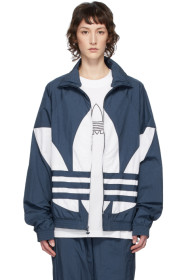 adidas Originals - 蓝色 Big Trefoil 运动夹克