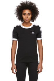 adidas Originals - 黑色 3-Stripes T 恤