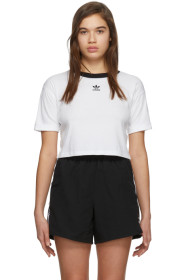 adidas Originals - 白色 Trefoil T 恤