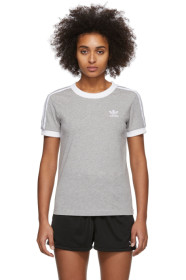 adidas Originals - Grey 3-Stripes T-Shirt