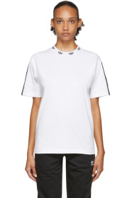 adidas Originals - 白色 Trefoil Collar T 恤