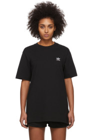 adidas Originals - 黑色 Trefoil Essentials T 恤