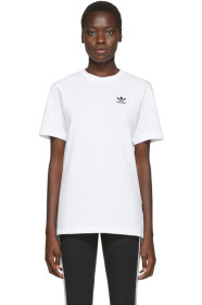 adidas Originals - 白色 Trefoil Essentials T 恤