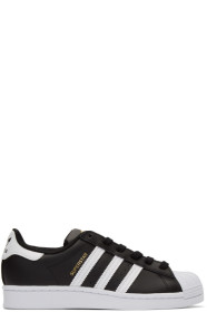 adidas Originals - Baskets noires et blanches Superstar