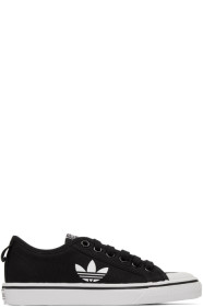 adidas Originals - 黑色 Nizza Trefoil 运动鞋