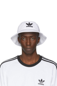 adidas Originals - White & Black Adicolor Bucket Hat