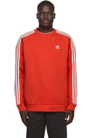 adidas Originals - Red 3-Stripes Sweatshirt