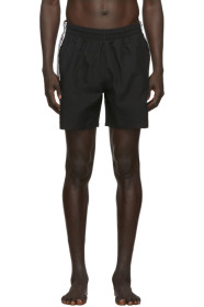 adidas Originals - Black 3-Stripes Swim Shorts