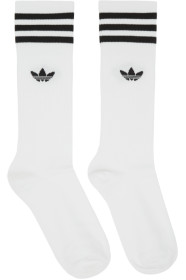 adidas Originals - Three-Pack White Solid Crew Socks