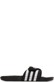adidas Originals - Sandales noires et blanches Adissage