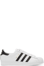 adidas Originals - Baskets blanches et noires Superstar