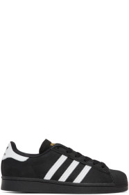adidas Originals - Baskets en nubuck noires Superstar ADV