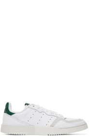 adidas Originals - ホワイト スーパーコート スニーカー