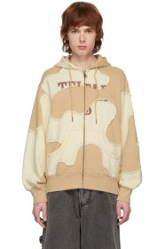 Telfar - Khaki & Off-White Camo Zip Hoodie