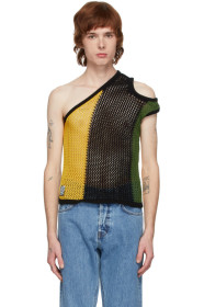 Telfar - Multicolor Asymmetric Mesh Tank Top