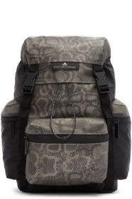 adidas by Stella McCartney - Black & Grey Coated Backpack