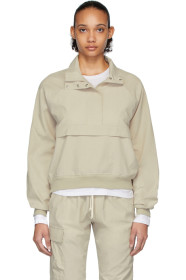 John Elliott - Beige Cotton Sail Pullover Jacket