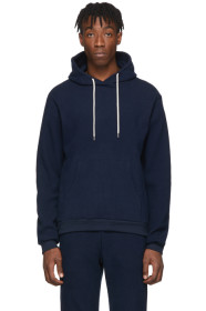 John Elliott - Navy Corduroy Beach Hoodie