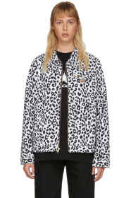 Noon Goons - Black & White Denim Leopard Jacket