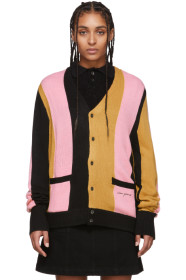 Noon Goons - Black & Pink Striped 'The Droogs' Cardigan