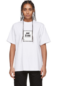 Noon Goons - White 'Cut It Out' T-Shirt