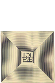 Totême - Off-White & Navy Silk San Remo Scarf