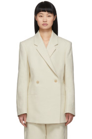 Totême - Blazer blanc cassé Loreo