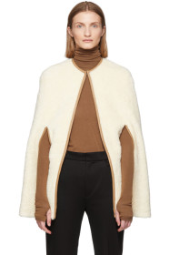 Totême - Off-White Faux-Fur Mellac Cape