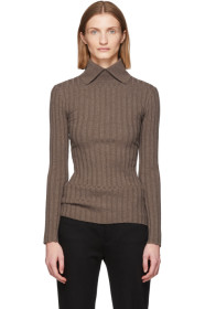 Totême - Pull brun Aviles
