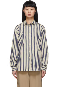 Totême - Blue & Off-White Capri Shirt