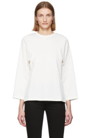Totême - T-shirt à manches longues blanc Espera