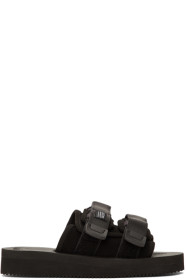 Suicoke - Black Suede MOTO-VS Sandals