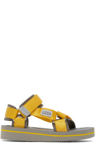 Suicoke - Sandales jaunes et noires Depa-V2EU3