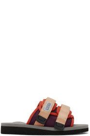 Suicoke - Sandales roses et grises Moto-CAB