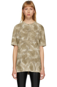 1017 ALYX 9SM - Khaki Tie-Dye Logo T-Shirt
