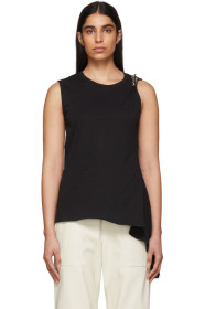 1017 ALYX 9SM - Black Smocked Brooch Tank Top