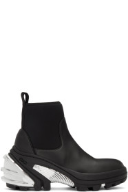 1017 ALYX 9SM - Black & Silver Rubber Boots