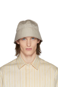 1017 ALYX 9SM - Beige Browns Edition Narrow Buckle Bucket Hat