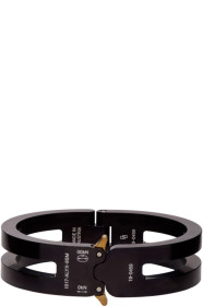 1017 ALYX 9SM - Black Hinged Buckle Bracelet