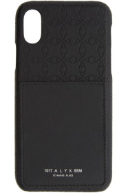 1017 ALYX 9SM - Étui pour iPhone X/XS noir 'A' Logo