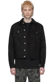 1017 ALYX 9SM - Black Denim Allover Logo Jacket