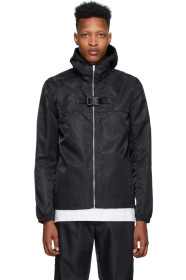 1017 ALYX 9SM - Black Zip-Up Windbreak Jacket