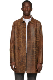 1017 ALYX 9SM - Brown & Black Leather Coat