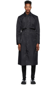 1017 ALYX 9SM - Black Nylon Trench Coat
