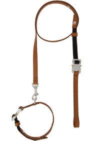 1017 ALYX 9SM - Brown Small Dog Collar & Leash Set